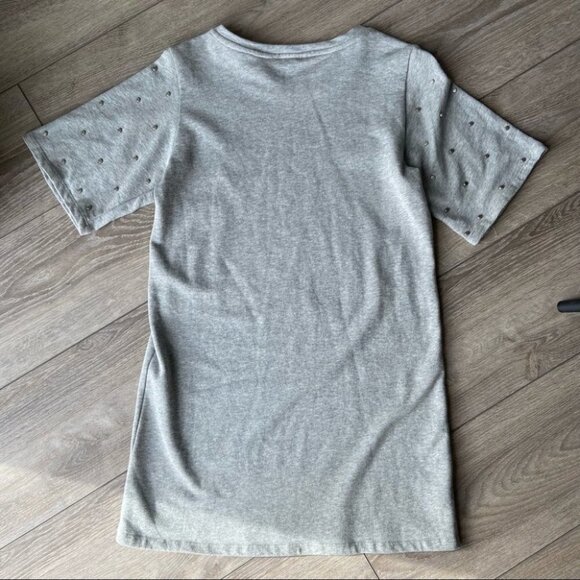 Jane & Delancey Studded Batwing Sleeve Sweatshirt Dress - Picture 13 of 15